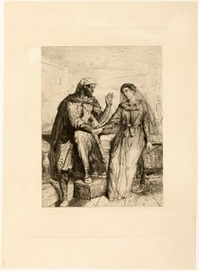 Sie dankte mir, Platte zwei aus Othello von Théodore Chassériau