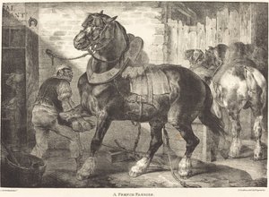Ein französischer Hufschmied von Theodore Gericault