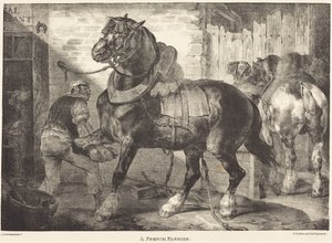 Ein französischer Hufschmied von Theodore Gericault