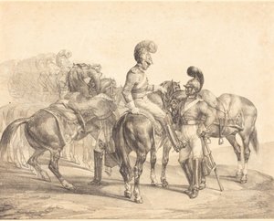 Eine Gruppe von Leibgardisten