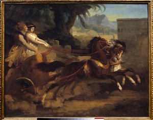 Antikes Panzer-Rennen von Theodore Gericault