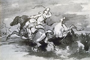 Artillerist führt seine Pferde ins Feld, 1913 von Theodore Gericault