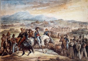 Chilenischer Unabhängigkeitskrieg: Ansicht der Schlacht von Maipu am 5.04.1818