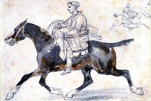 Englischer Metzger zu Pferd von Theodore Gericault