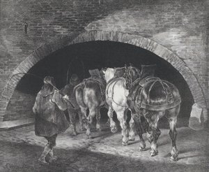 Eingang zum Adelphi Wharf, 1821