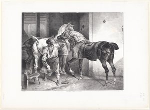 Der englische Hufschmied von Theodore Gericault