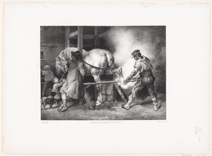 Le Maréchal flamand (Der flämische Schmied) von Theodore Gericault