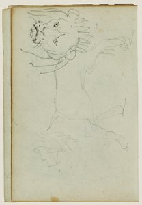 Löwe im Gehen, Gesicht des Löwen von Theodore Gericault