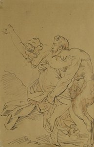 Nymphe und Satyr