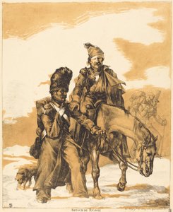 Rückzug aus Russland von Theodore Gericault