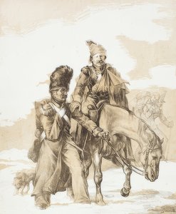 Rückkehr aus Russland (Retour de Russie) von Theodore Gericault