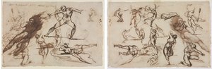 Blatt mit Skizzen (recto) Blatt mit Skizzen (verso)