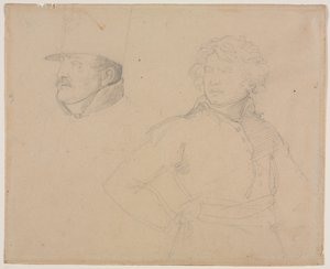 Studie von zwei Soldaten von Theodore Gericault