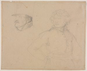 Studie von zwei Soldaten von Theodore Gericault