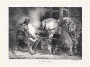 Der flämische Hufschmied von Theodore Gericault