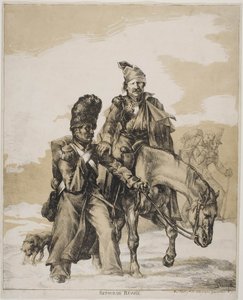 Der Rückzug aus Russland, ca. 1818 von Theodore Gericault