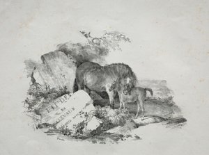 Die Stute und ihr Fohlen von Theodore Gericault