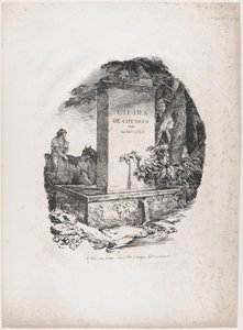 Tränke, Titelseite von "Studien von Pferden" (Etudes de Chevaux) von Theodore Gericault
