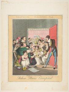 Theatralische Vergnügungen, Platte 4: Besetzte Plätze, ca. 1835