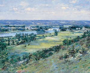 Das Tal der Seine, von den Hügeln von Giverny, 1892 von Theodore Robinson