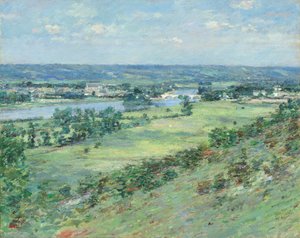 Das Tal der Seine, von den Hügeln von Giverny, 1892 von Theodore Robinson