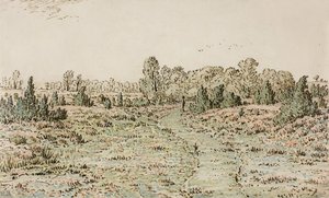 Fußweg in den Barbizonnières, 1864 von Pierre Etienne Theodore Rousseau