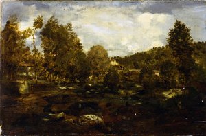 Das Tal von Tiffauge von Pierre Etienne Theodore Rousseau