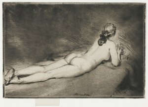 Liegende nackte Figur