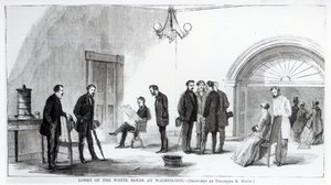 Lobby des Weißen Hauses in Washington von Theodore Russell Davis