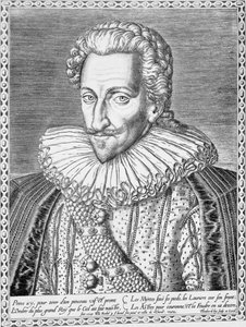 Henri IV von Frankreich als König von Navarra, 1589 von Theodore de Bry