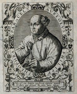 Philippus Theophrastus Aureolus Bombastus von Hohenheim Paracelsus, 1645 von Theodore de Bry