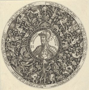 Porträt des Herzogs von Alva, aus einer Serie von Tazza-Designs, ca. 1588