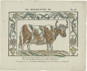 Der bekränzte Ochse von Theodorus Johannes Wijnhoven Hendriksen