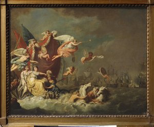Allegorie des Sieges von Chesme von Theodorus de Roode