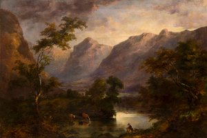 Ein Blick auf Langdale, ca. 1827-90 von Theophil Lindsey Aspland