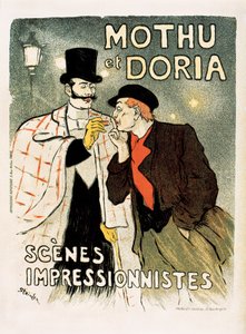 Werbeplakat für die Sänger Mothu & Doria