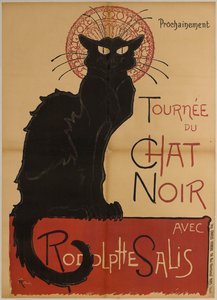 Werbeplakat der Cabaret du Chat Noir Tour von Théophile Alexandre Steinlen