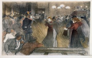 Bal de barrière von Théophile Alexandre Steinlen