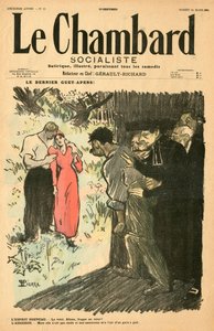Titelblatt von „Le Chambard socialiste“, Satirisch in Farben