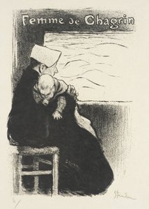 Trauernde Frau von Théophile Alexandre Steinlen