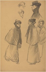 Figurenstudien [Vorderseite] von Théophile Alexandre Steinlen