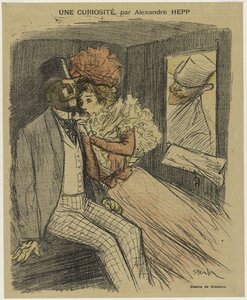 Gil Blas Illustré: Eine Kuriosität, von Alexandre Hepp von Théophile Alexandre Steinlen