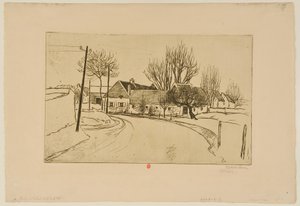 [Das Haus am Dorfeingang] von Théophile Alexandre Steinlen