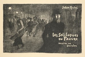 Prospekt der Buchhandlung und Zeitungen: die Soliloquien des Armen von Jehan Rictus