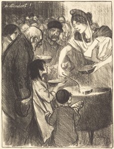 Warten von Théophile Alexandre Steinlen