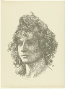 Porträt einer jungen Frau von Théo van Rysselberghe