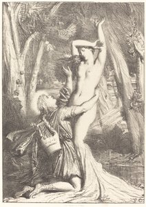 Apollon und Daphne von Théodore Chassériau