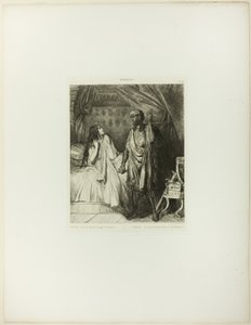 Hast du heute Nacht gebetet, Desdemona?, Platte zwölf aus Othello von Théodore Chassériau