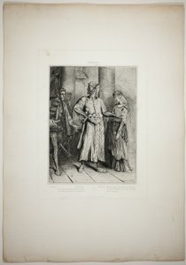 Ehrlicher Iago, meine Desdemona muss ich dir überlassen, Platte vier aus Othello von Théodore Chassériau