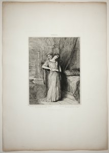 Wenn ich vor dir sterbe, Tafel acht aus Othello von Théodore Chassériau